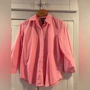 Ralph Lauren Pink Striped Casual Shirt